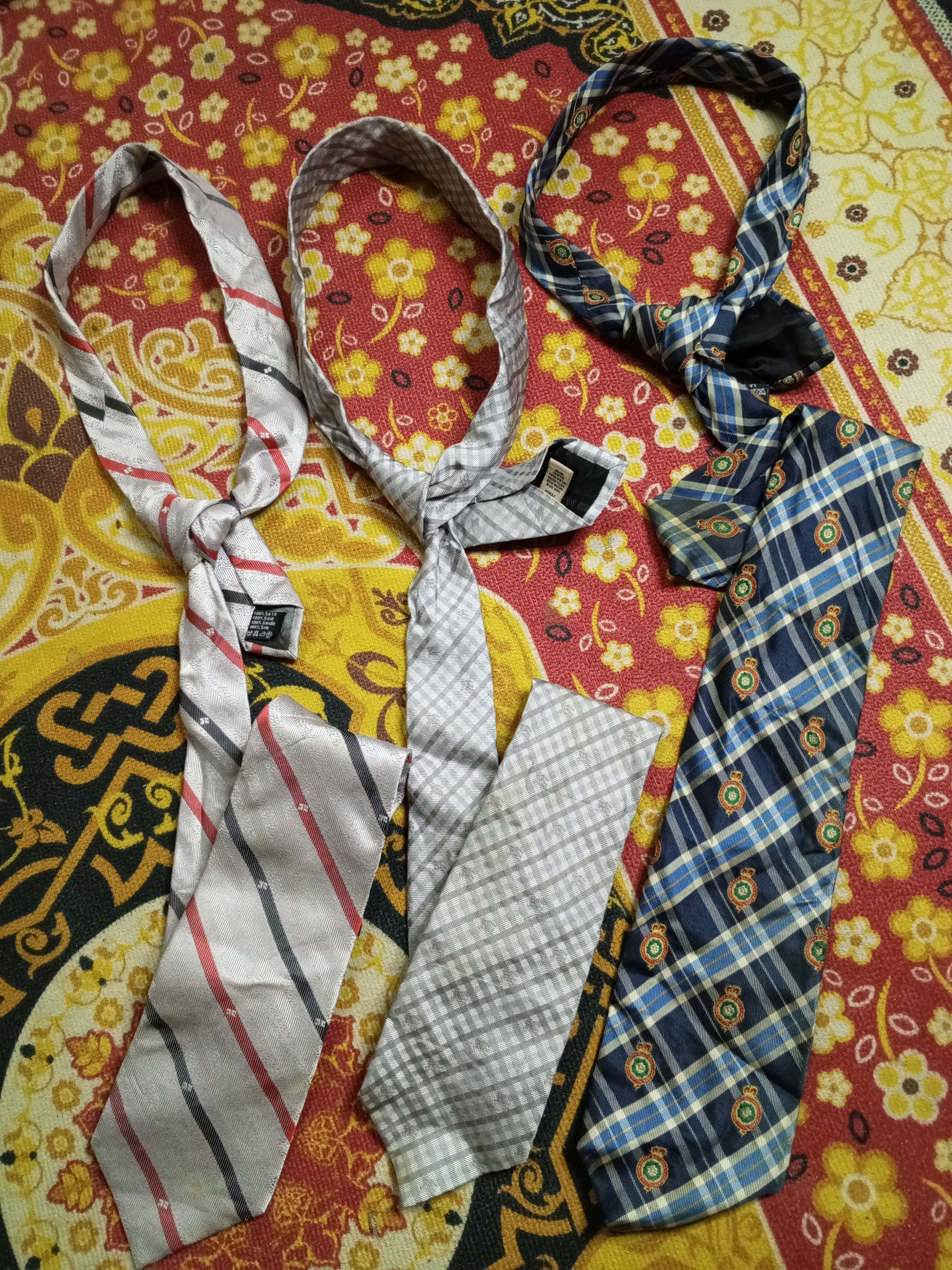 Designer 3 TIE(BURBERRY / COURREGES / LONCCHAMP ) Size ONE SIZE - 1 Thumbnail