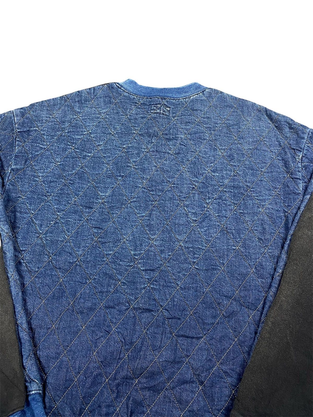 Kapital Kapital Kountry Indigo Waffle Two-Tone Sweater Size US L / EU 52-54 / 3 - 20 Thumbnail