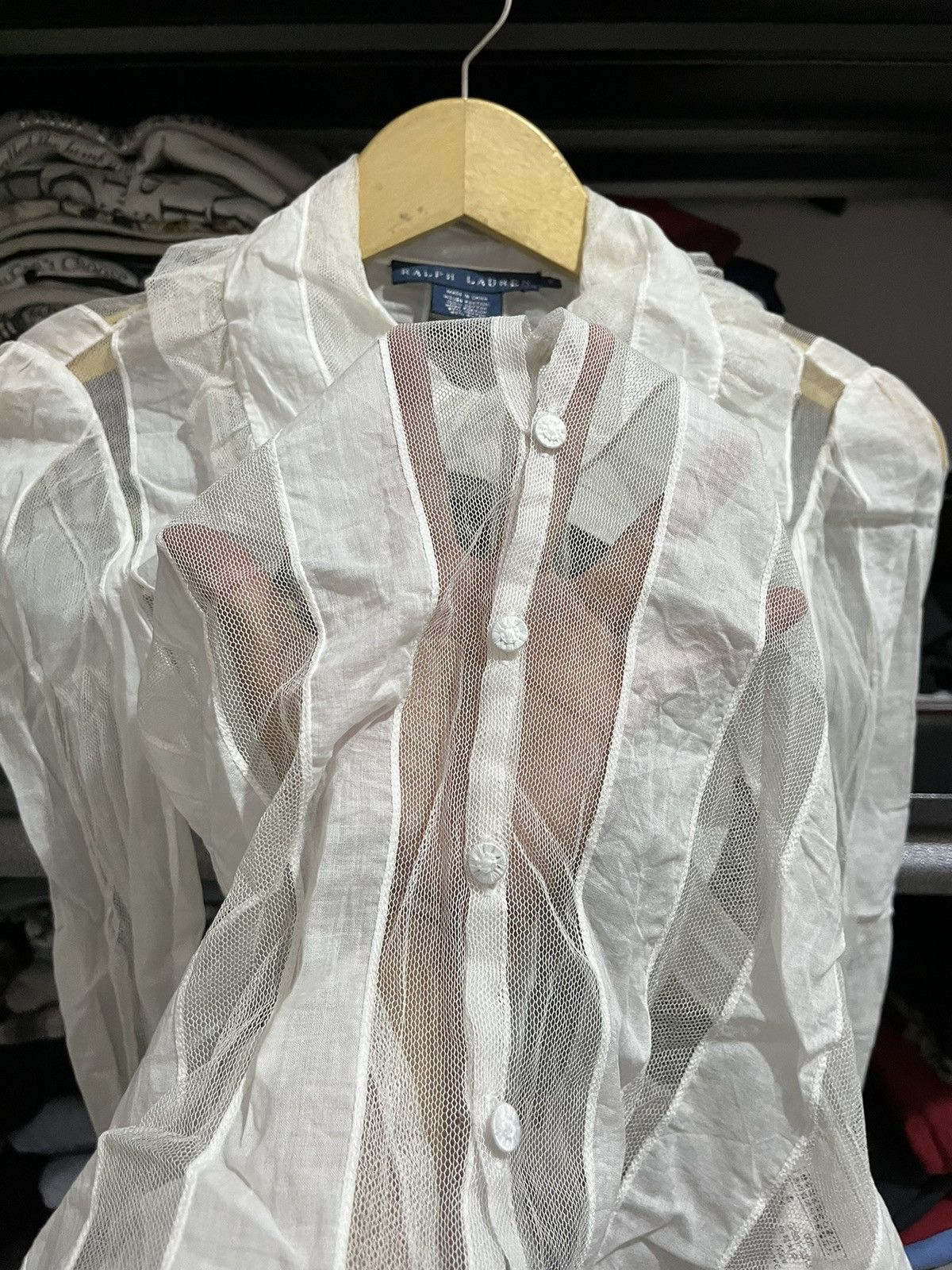 Polo Ralph Lauren 💸BINDINGOFFER💸Ralph lauren archive mesh shirt Size S / US 4 / IT 40 - 5 Thumbnail