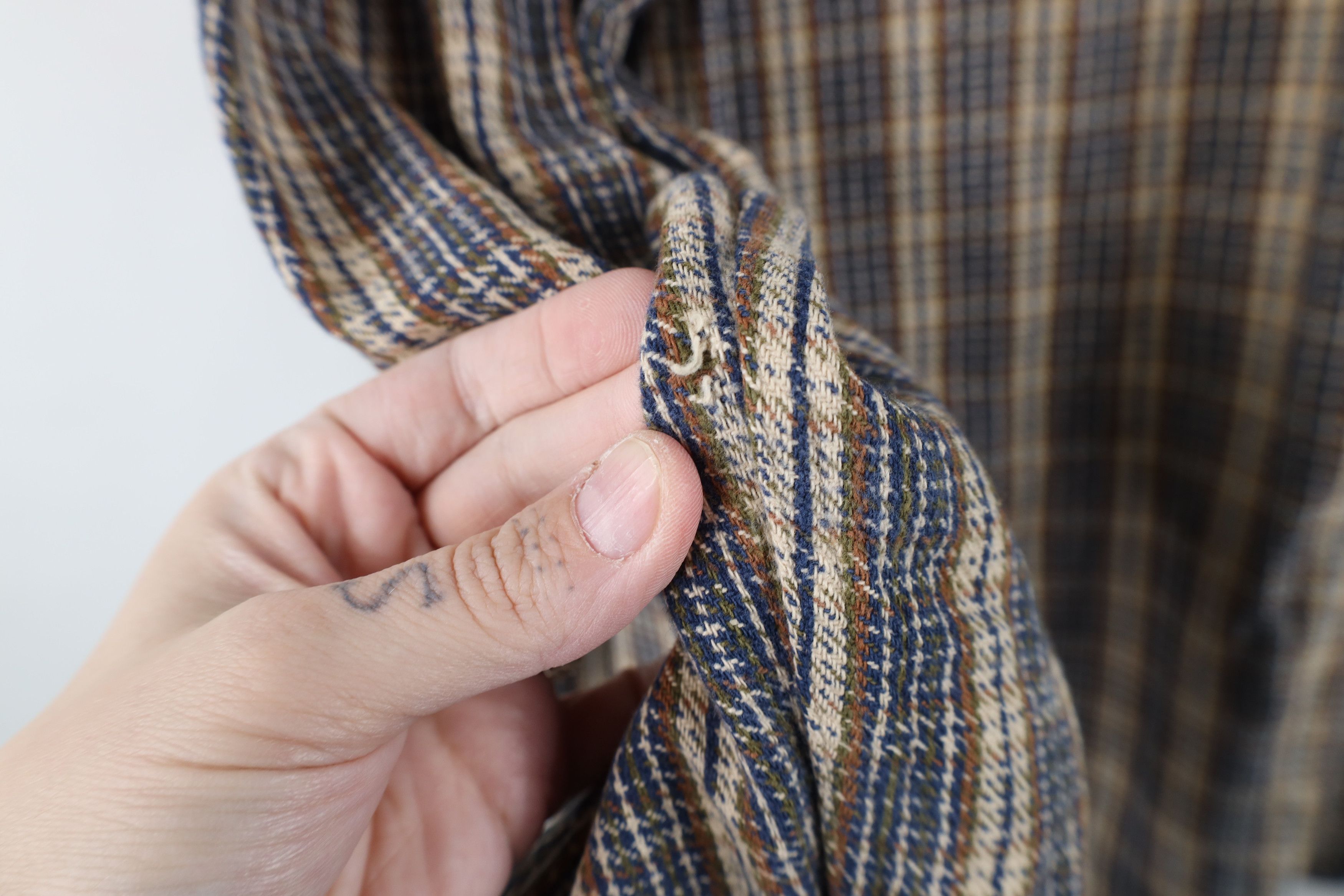 Vintage Vintage 90s Streetwear Heavyweight Flannel Snap Button Shirt Size US M / EU 48-50 / 2 - 11 Thumbnail