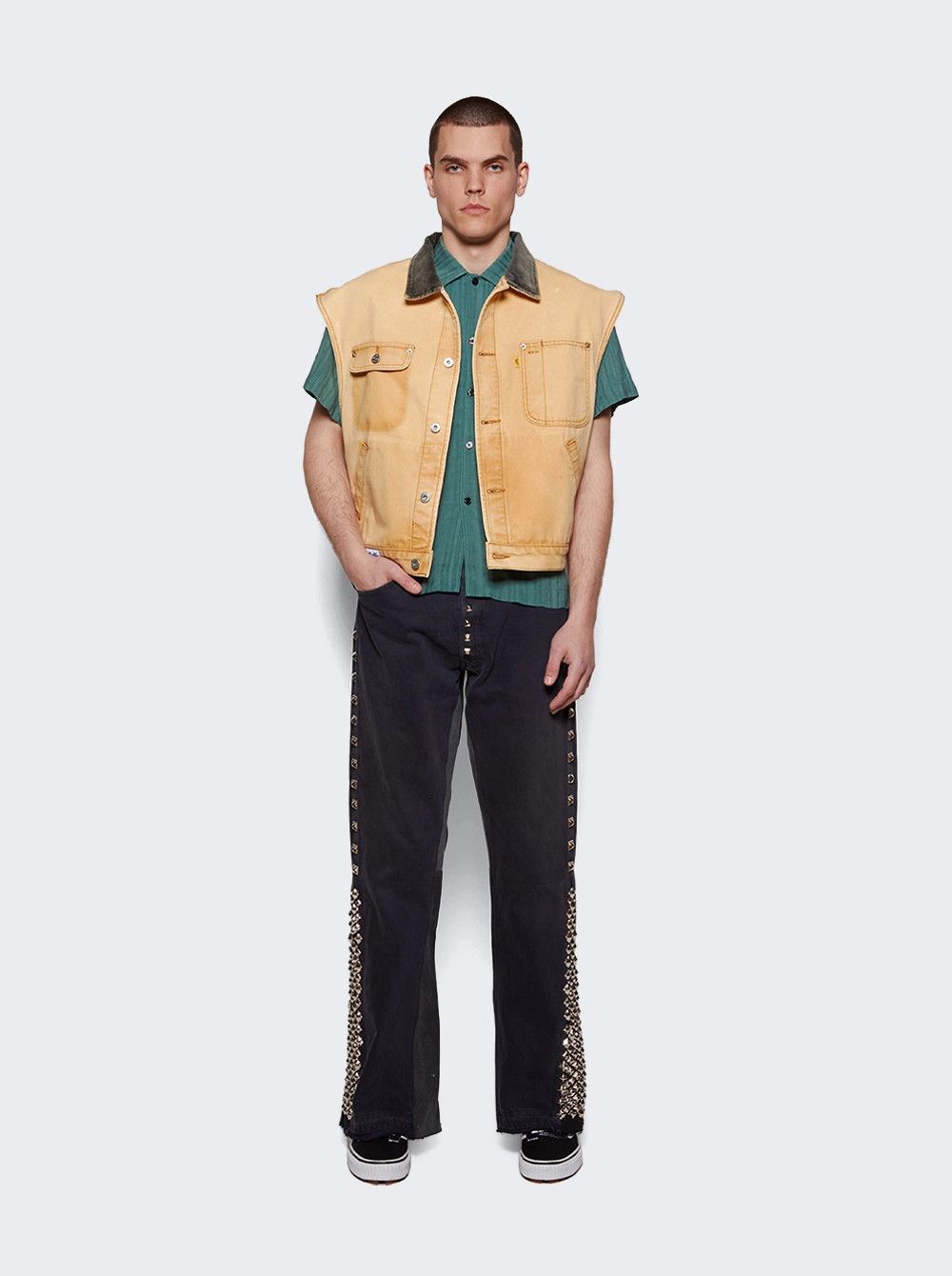 Gallery Dept. o1mle0226 Studded La Flare Pants in Black Size US 32 / EU 48 - 2 Thumbnail