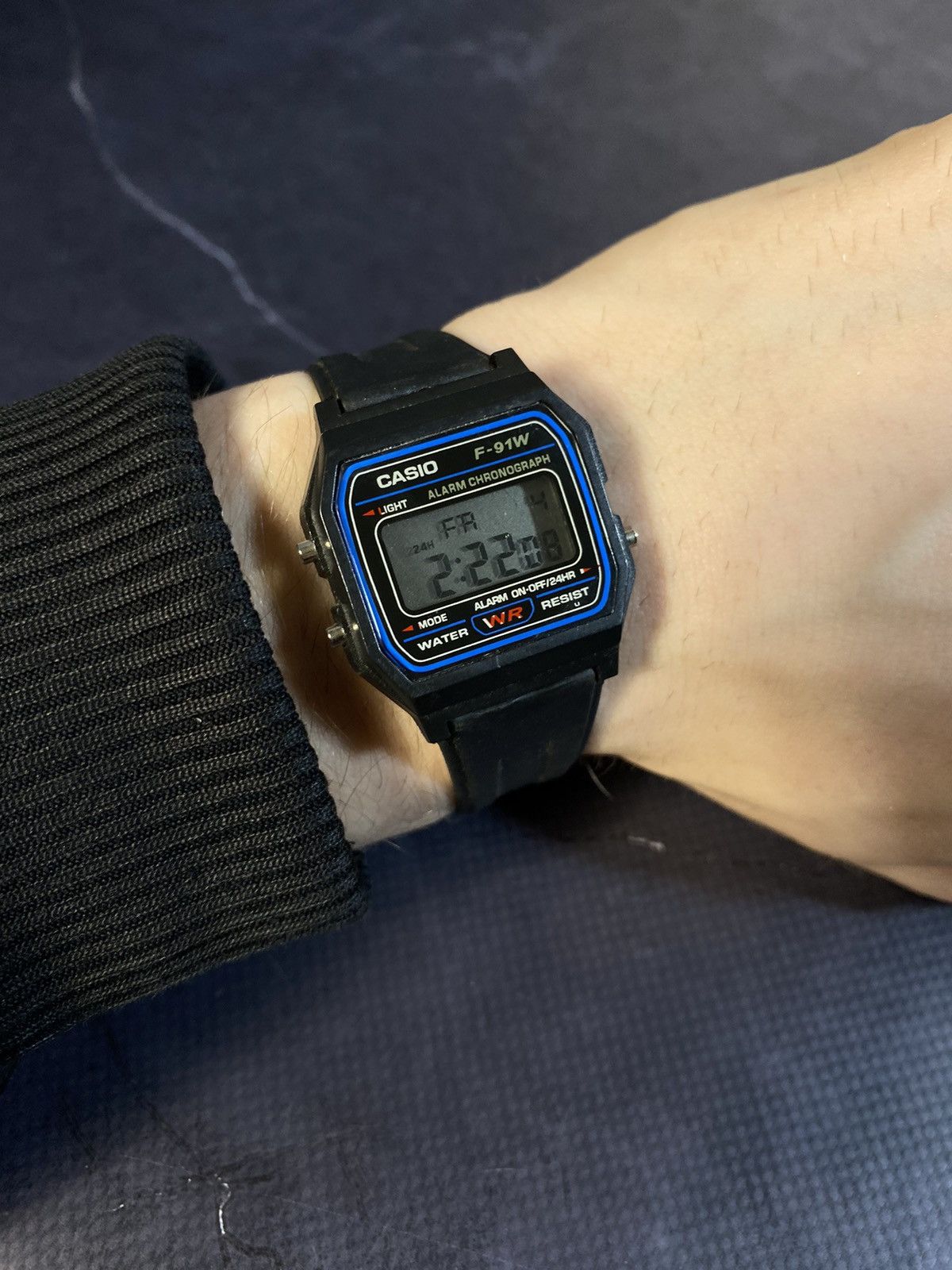 Casio Casio F-91W Classic Digital Black Strap Watch Japanese Brand Size ONE SIZE - 2 Thumbnail