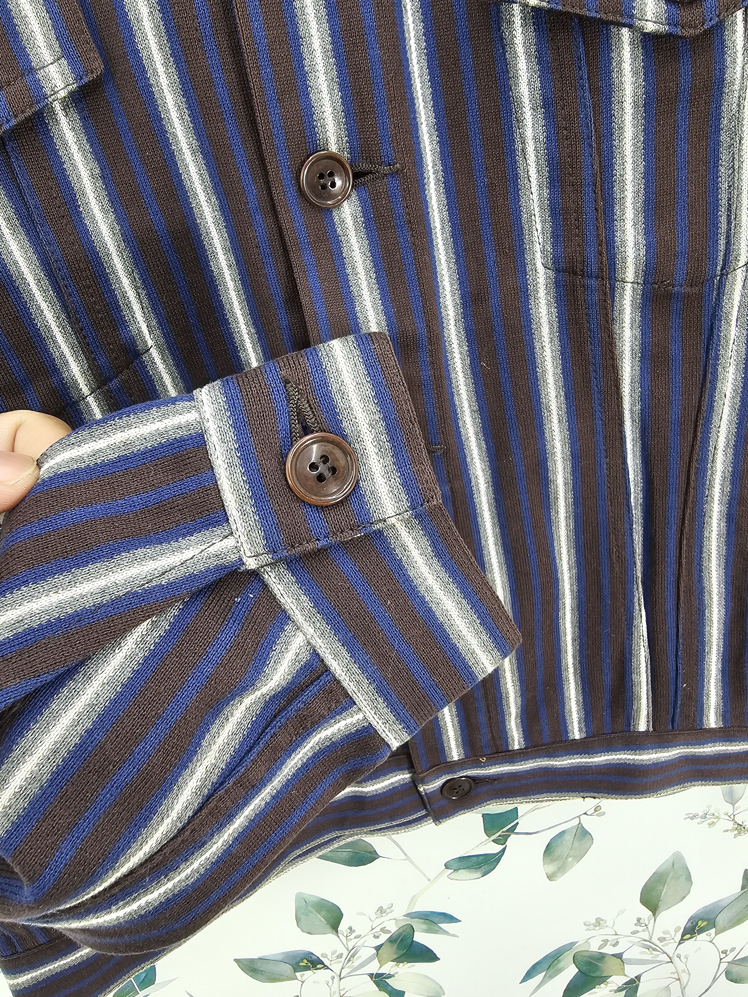 CABANE de ZUCCa Vintage CABANE DE ZUCCA Striped Retro Style Jacket J0101 Size US S / EU 44-46 / 1 - 9 Thumbnail