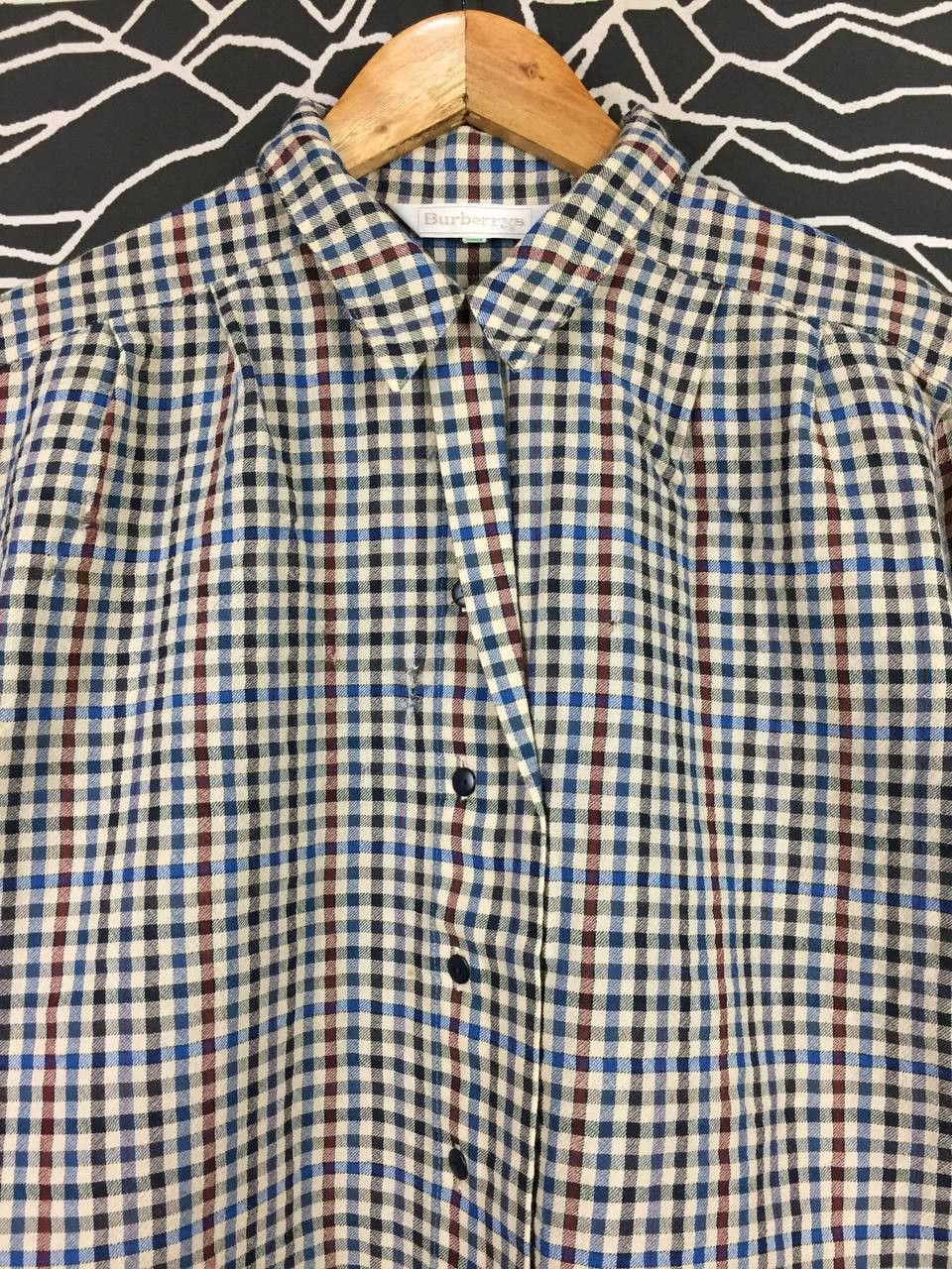 Burberry Vtg 90s Burberrys Classic Gingham Check Button Up Shirt Size US S / EU 44-46 / 1 - 3 Thumbnail