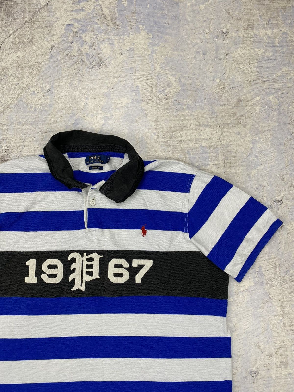 Polo Ralph Lauren × Vintage Polo Ralph Lauren vintage Chief keef style striped white Size US L / EU 52-54 / 3 - 5 Thumbnail