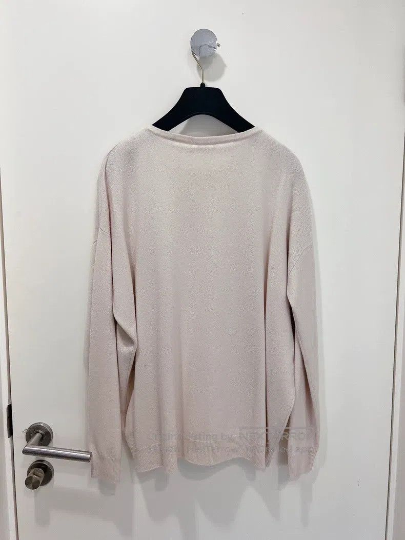 Brunello Cucinelli Brunello Cucinelli Beaded Decoration Pink Crewneck Cashmer Size M / US 6-8 / IT 42-44 - 2 Thumbnail