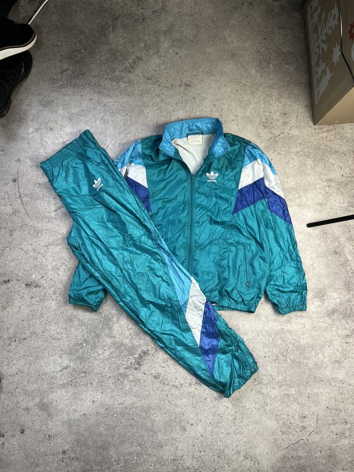 Adidas Adidas Track Suit Vintage Adiolor Firebird Jacket Size US M / EU 48-50 / 2 - 2 Thumbnail