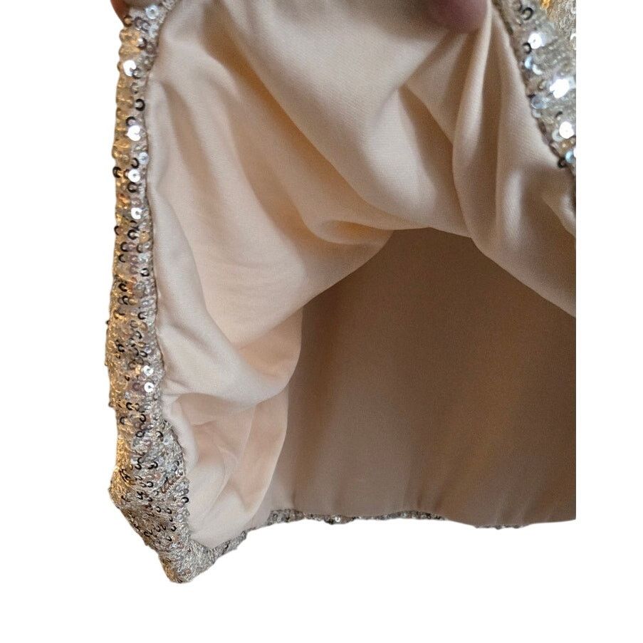 Other ilver Sequin Top – Women’s 1X with Shoulder Pads Size XL / US 12-14 / IT 48-50 - 5 Thumbnail