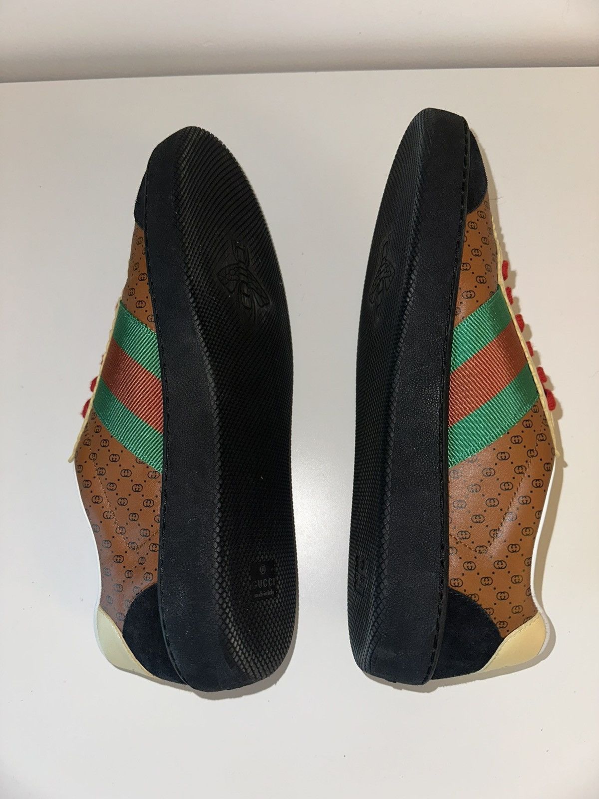 Dapper Dan Gucci x Dapper Dan G74 GG Signature Sneaker Brown Leather Size US 9 / EU 42 - 7 Thumbnail