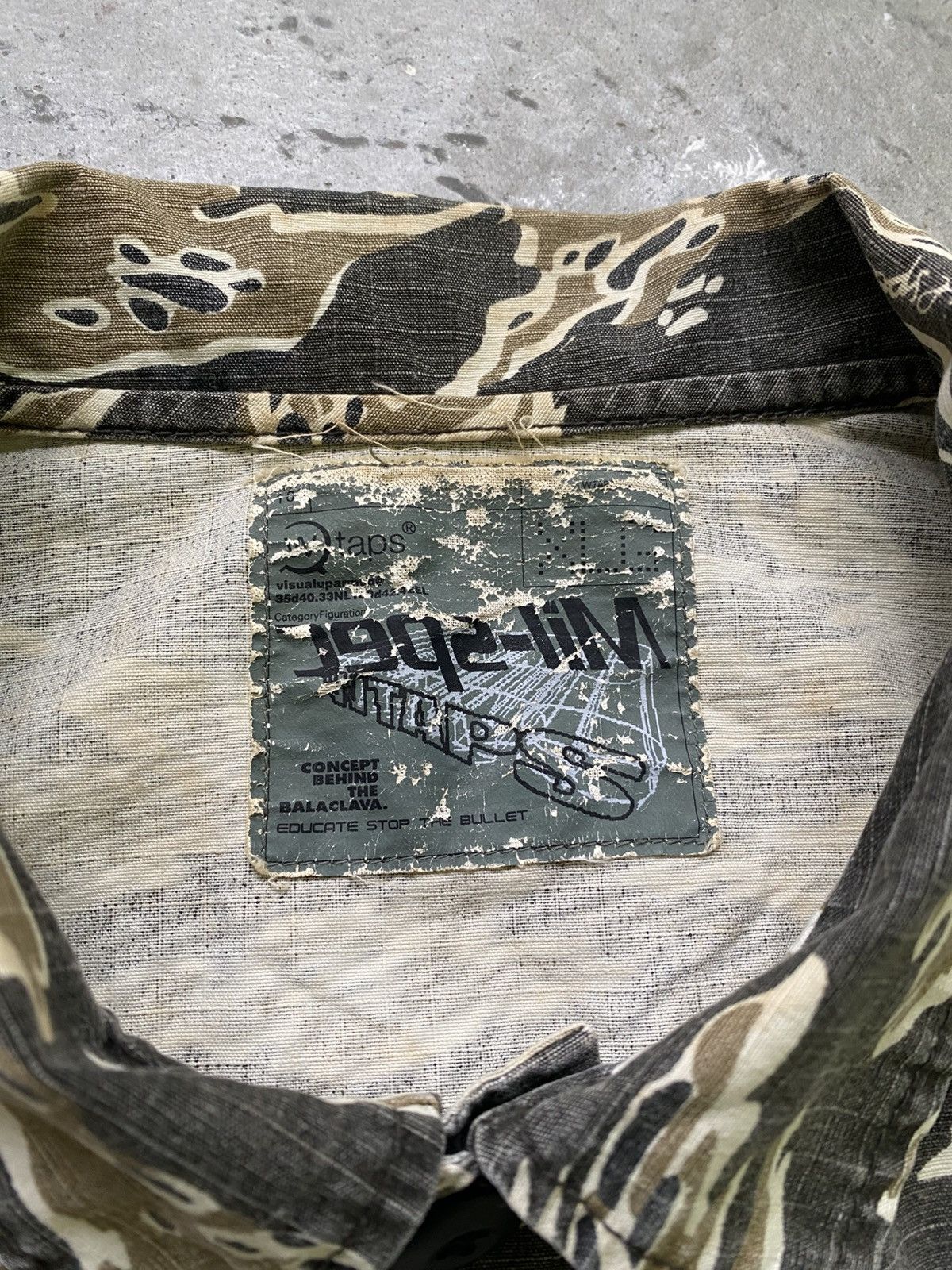 Wtaps Wtaps Buds Tiger Stripe Camo Cotton Issue Shirt Size US L / EU 52-54 / 3 - 12 Thumbnail
