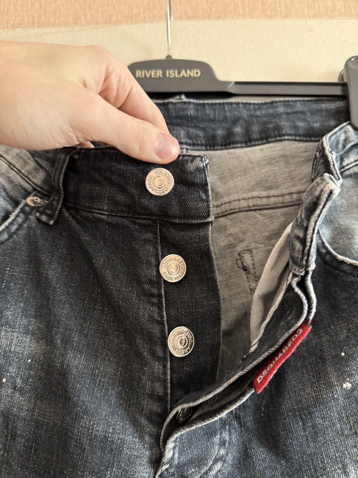 Dsquared2 Vintage Dsquared2 Jean Distressed Paint Splatter Denim Jeans Size US 32 / EU 48 - 8 Thumbnail