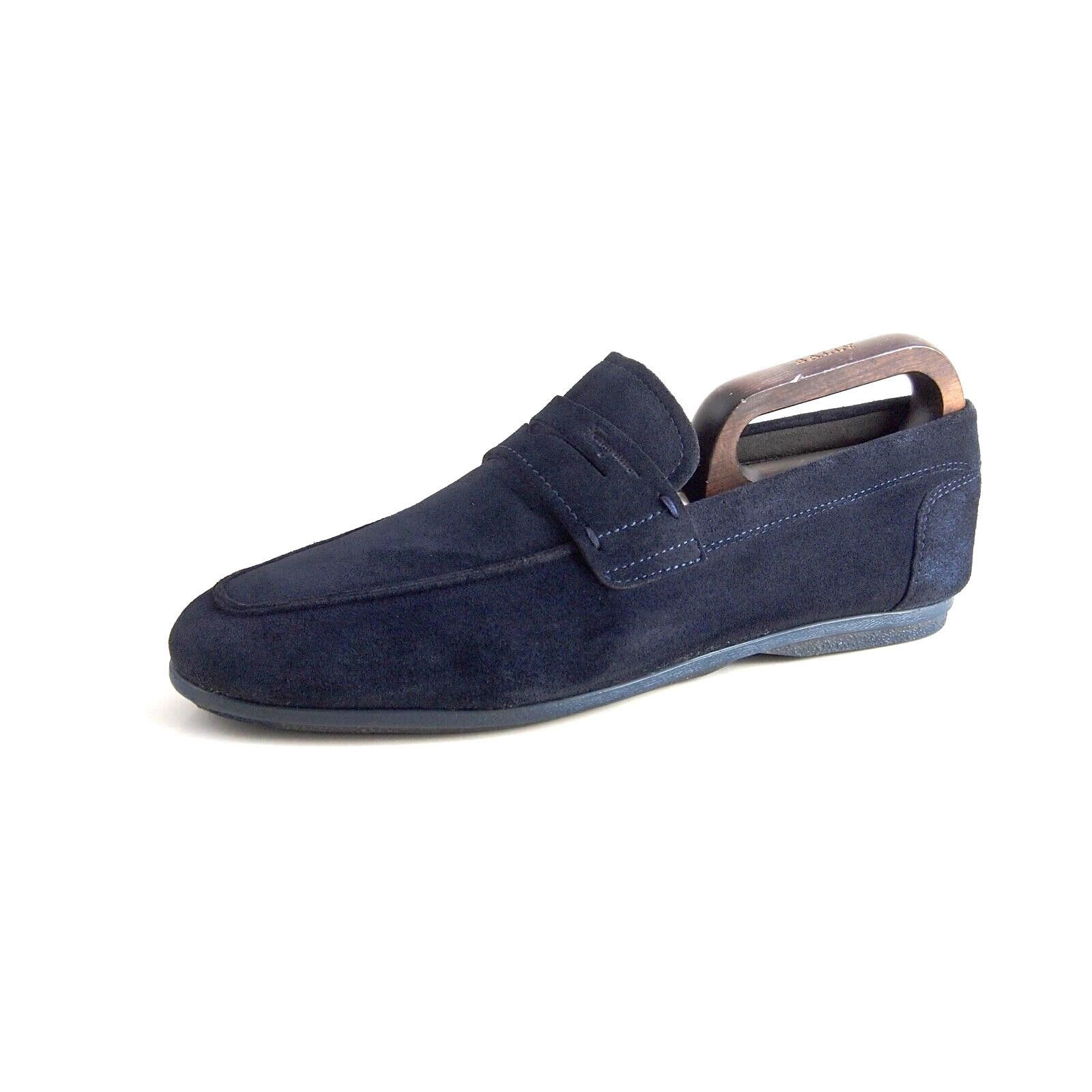 Salvatore Ferragamo Ferragamo Penny Loafers Blue Suede EU 41.5 US 8.5 Size US 8.5 / EU 41-42 - 1 Thumbnail