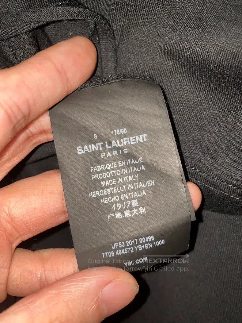 Saint Laurent Paris Saint Laurent Paris Classic logo short-sleeved T-shirt i Size S / US 4 / IT 40 - 5 Thumbnail