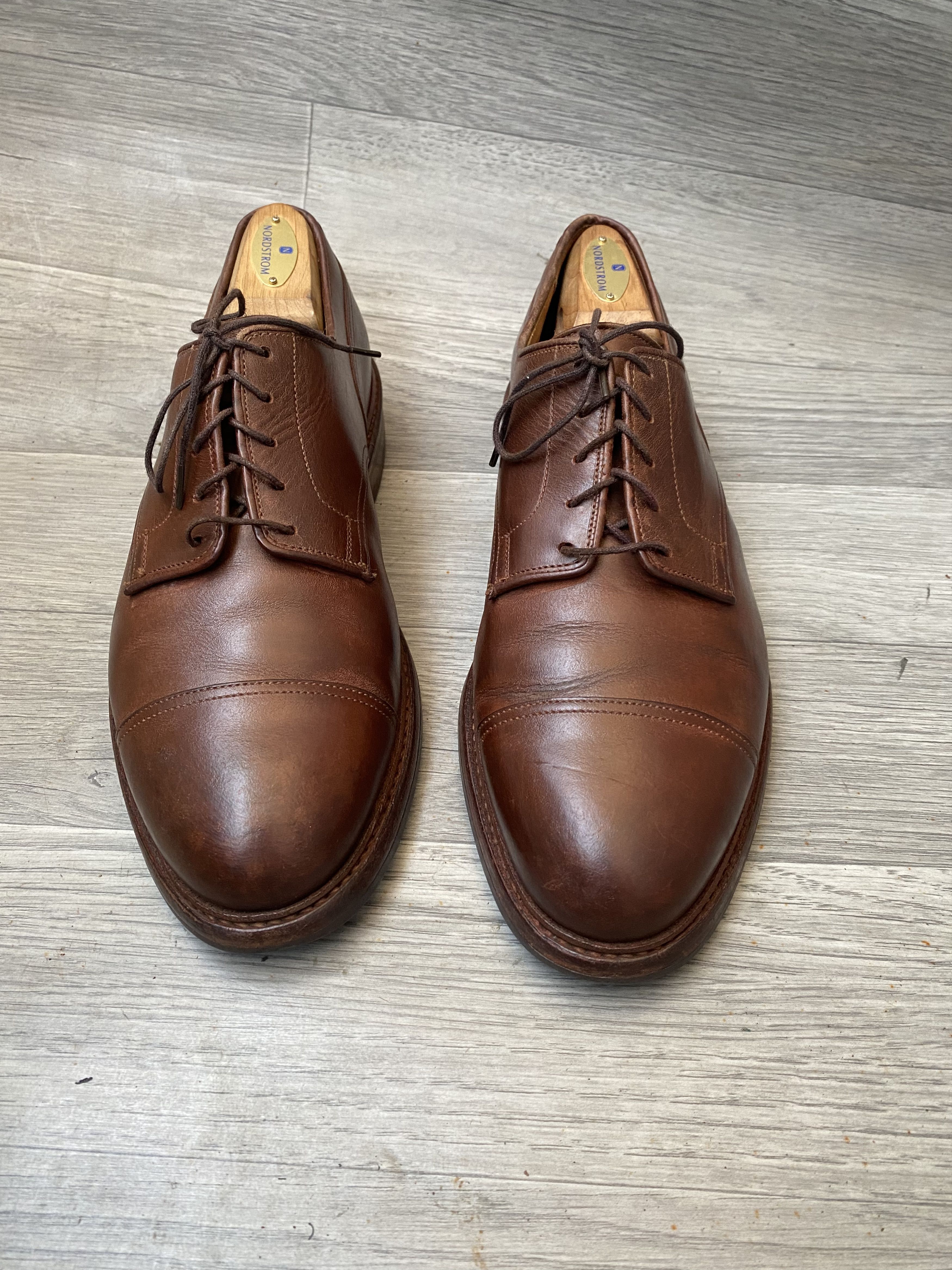 Crockett & Jones Crockett and jones cap toe leather oxford sz uk 8.5 Size US 9.5 / EU 42-43 - 3 Thumbnail