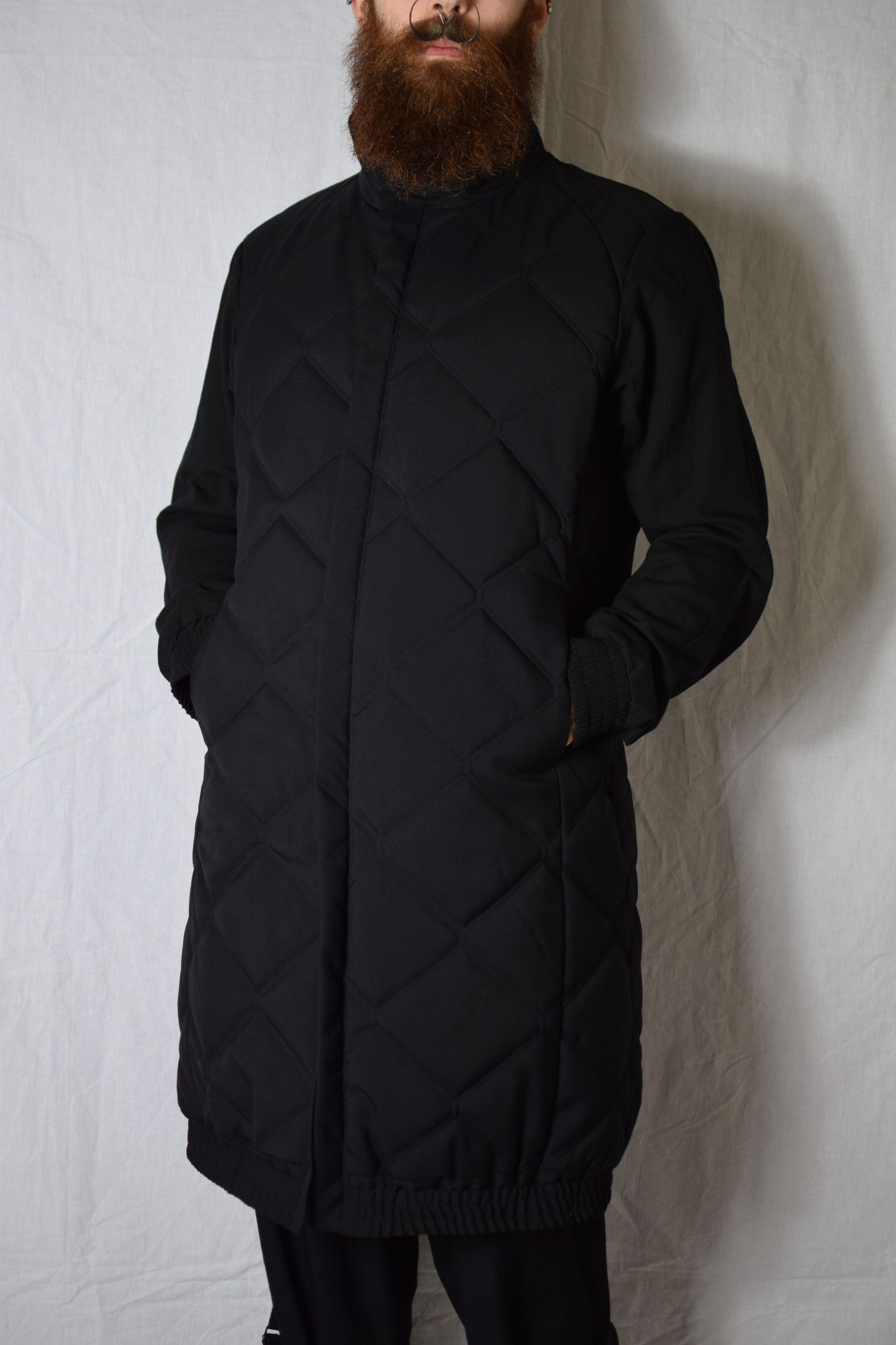 Devoa Devoa AW24 Quilted Wool Coat - CTE-YWGL Size US L / EU 52-54 / 3 - 1 Thumbnail