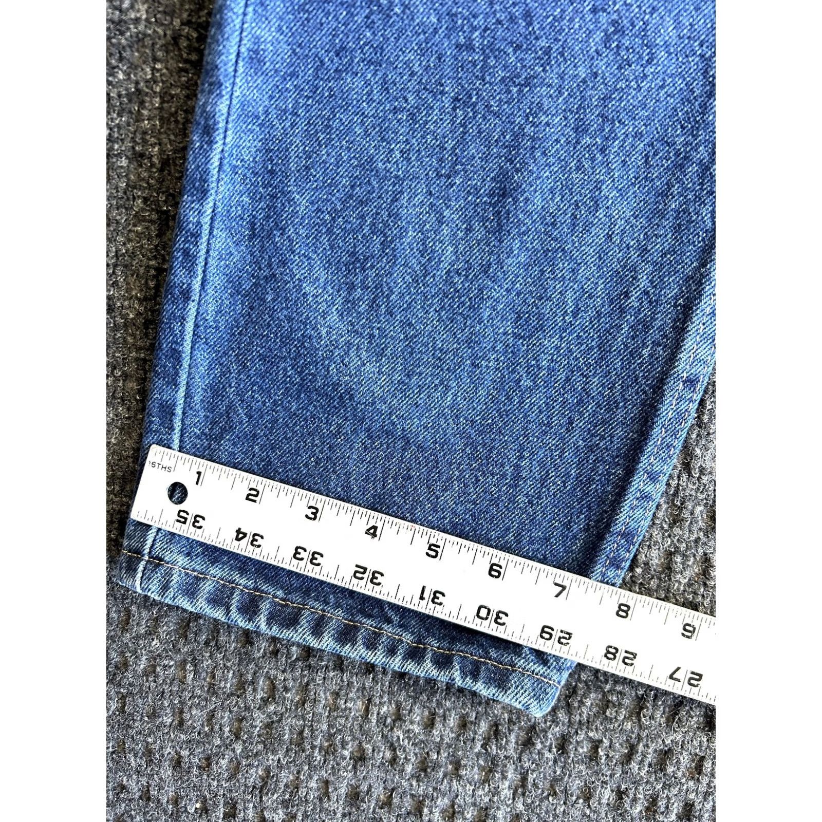 Wrangler VINTAGE Wrangler Jeans Regular Fit 29 x 30 Blue Denim 96501MR Cowboy Work Jeans Mens Regular Blue Denim 29in 30in Size US 29 - 7 Thumbnail