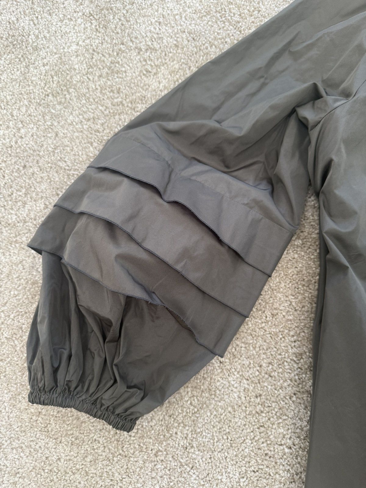 Max Mara Max Mara Studio Black Midi Coat – Balloon Sleeves Size XL / US 12-14 / IT 48-50 - 3 Thumbnail