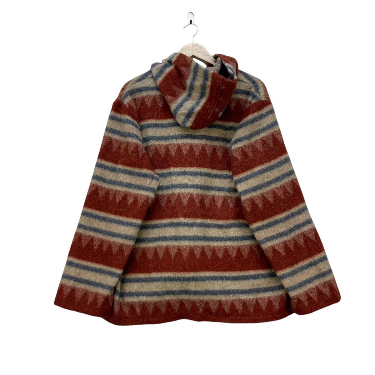 Hudsons Bay 💥 Vintage Stahl Urban Wool Blend Pullover Hoodie Geometric Size US M / EU 48-50 / 2 - 2 Thumbnail