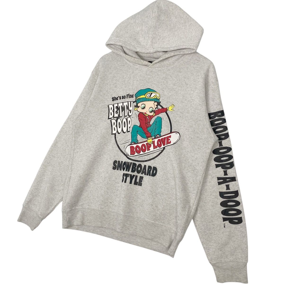 Other Vintage Betty Boop Hoodie All Printed White Pullover Size L Size M / US 6-8 / IT 42-44 - 2 Thumbnail