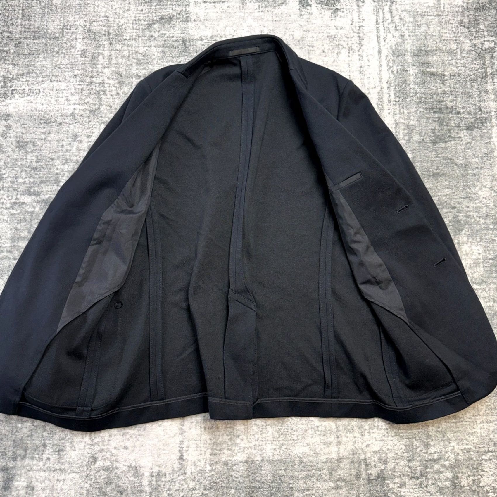 Uniqlo Uniqlo Jacket Mens S Comfort Blazer Navy Knit Unstructured Travel Minimal Size 36R - 5 Thumbnail
