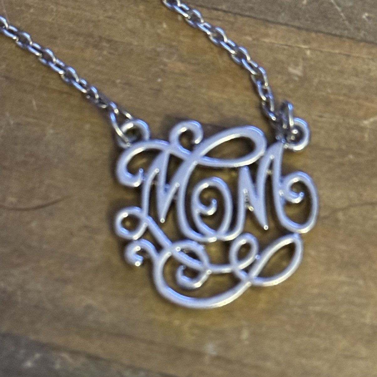 Other Silver tone monogram Mom necklace Size ONE SIZE - 3 Thumbnail