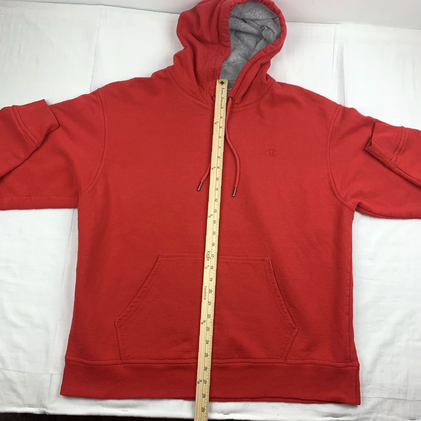 Champion VINTAGE Champion Hoodie Adult XL Red Sweatshirt Pullover Jacket Y2K Streetwear Mens XL Red Logo American 90s Size US XL / EU 56 / 4 - 3 Thumbnail
