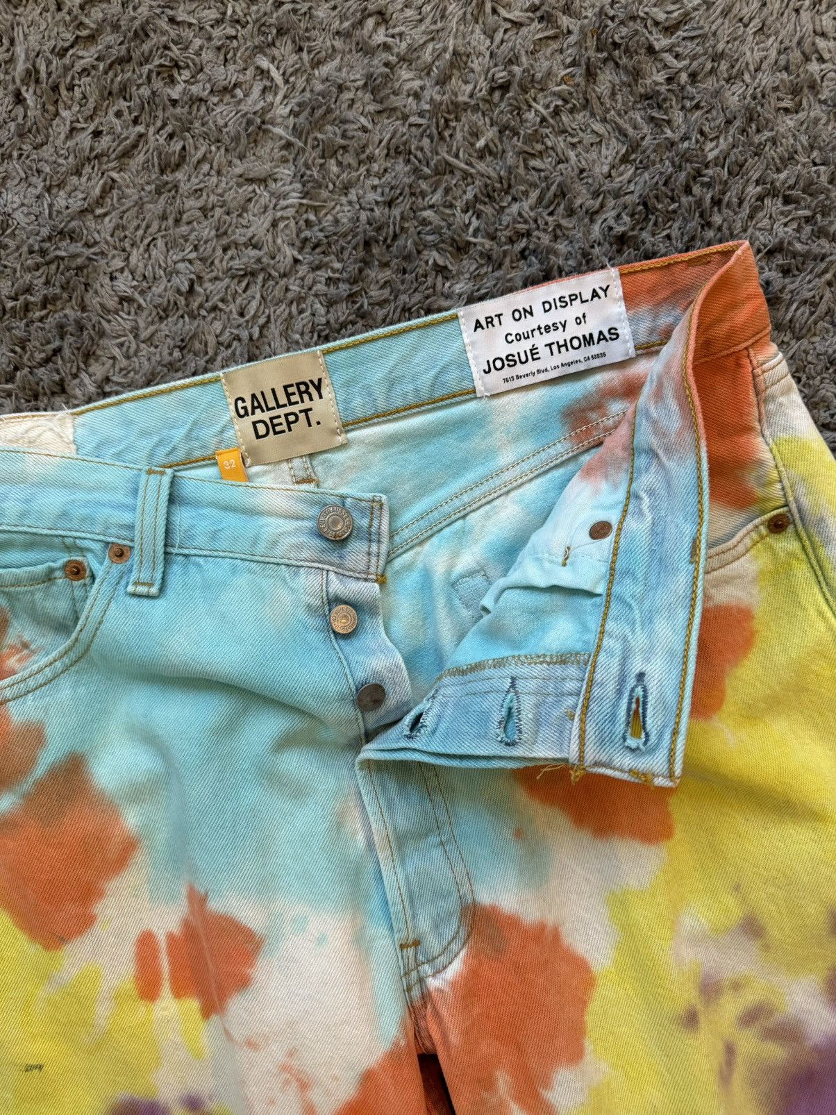 Gallery Dept. Gallery Dept Marley Denim Tye Dye Levi Jeans Size 32 Size US 32 / EU 48 - 2 Thumbnail