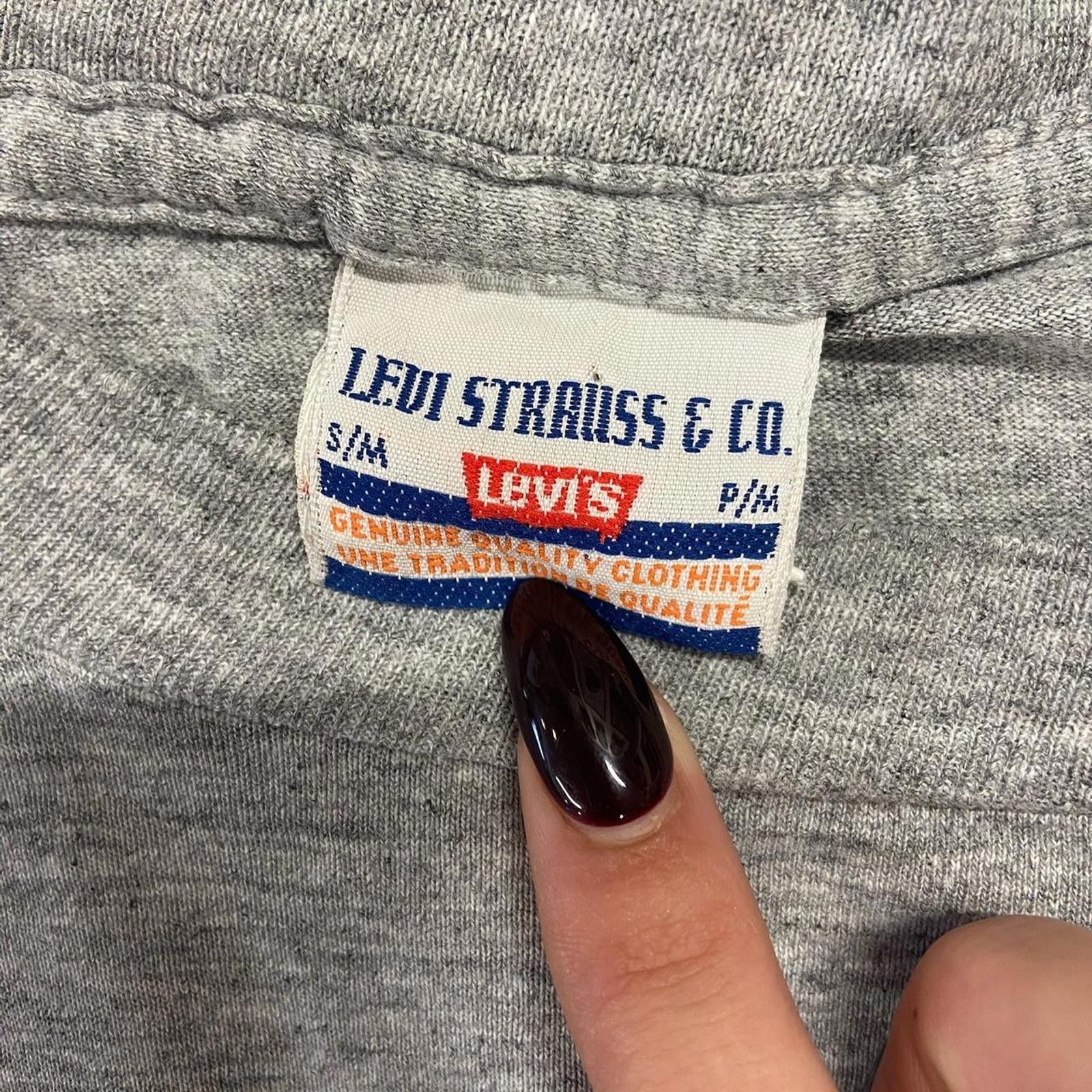 Levi's Vintage 90s Levi’s Blue Jeans Tee Size US XL / EU 56 / 4 - 5 Thumbnail