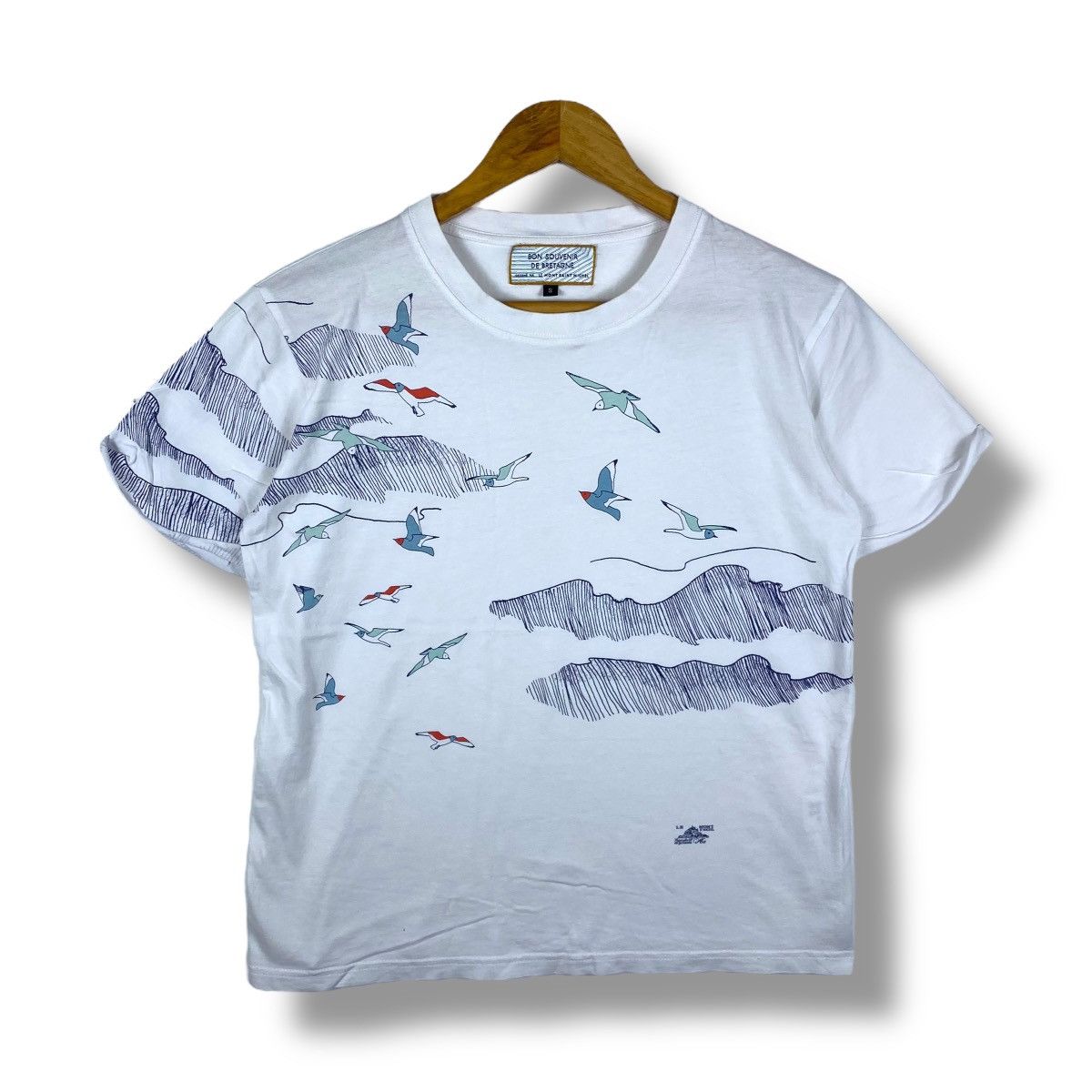 Le Mont Saint Michel Le Mont St. Michel BON SOUVENIR De BRETAGNE Tee Shirt Small Size US S / EU 44-46 / 1 - 1 Thumbnail