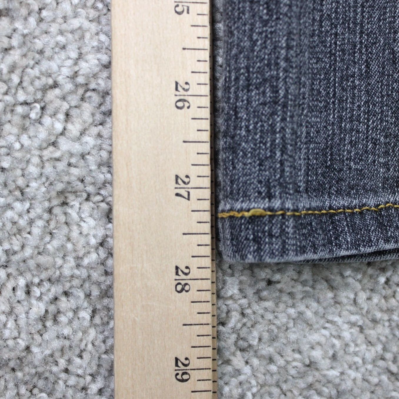 Vintage Jack of Spades Jeans Mens 40x28 Faded Black High Roller 5-Pocket Stretch Denim Jeans Size US 40 / EU 56 - 3 Thumbnail