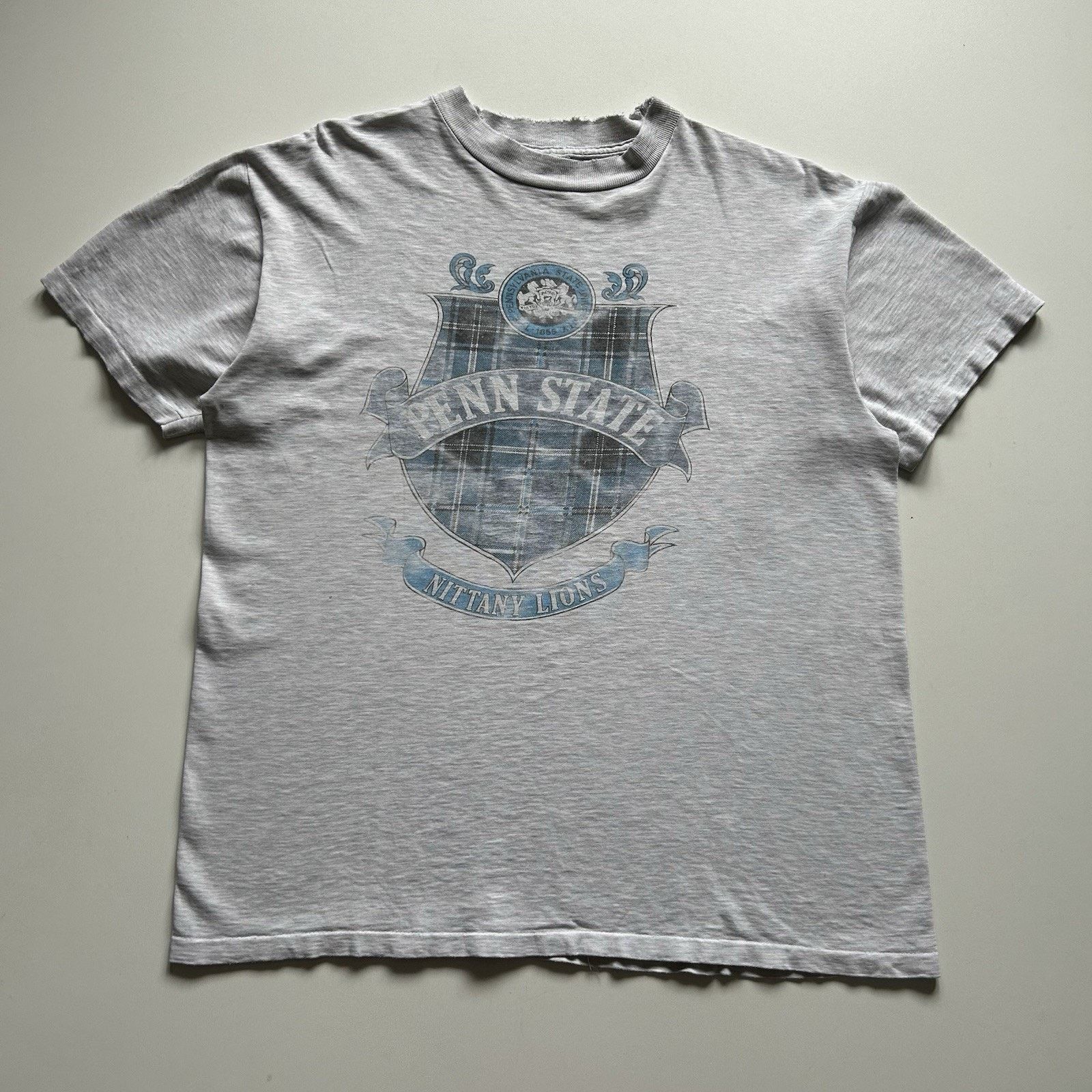 NCAA Vintage Penn State Nittany Lions Shirt XL Gray 90s NCAA Rare Size US XL / EU 56 / 4 - 1 Thumbnail