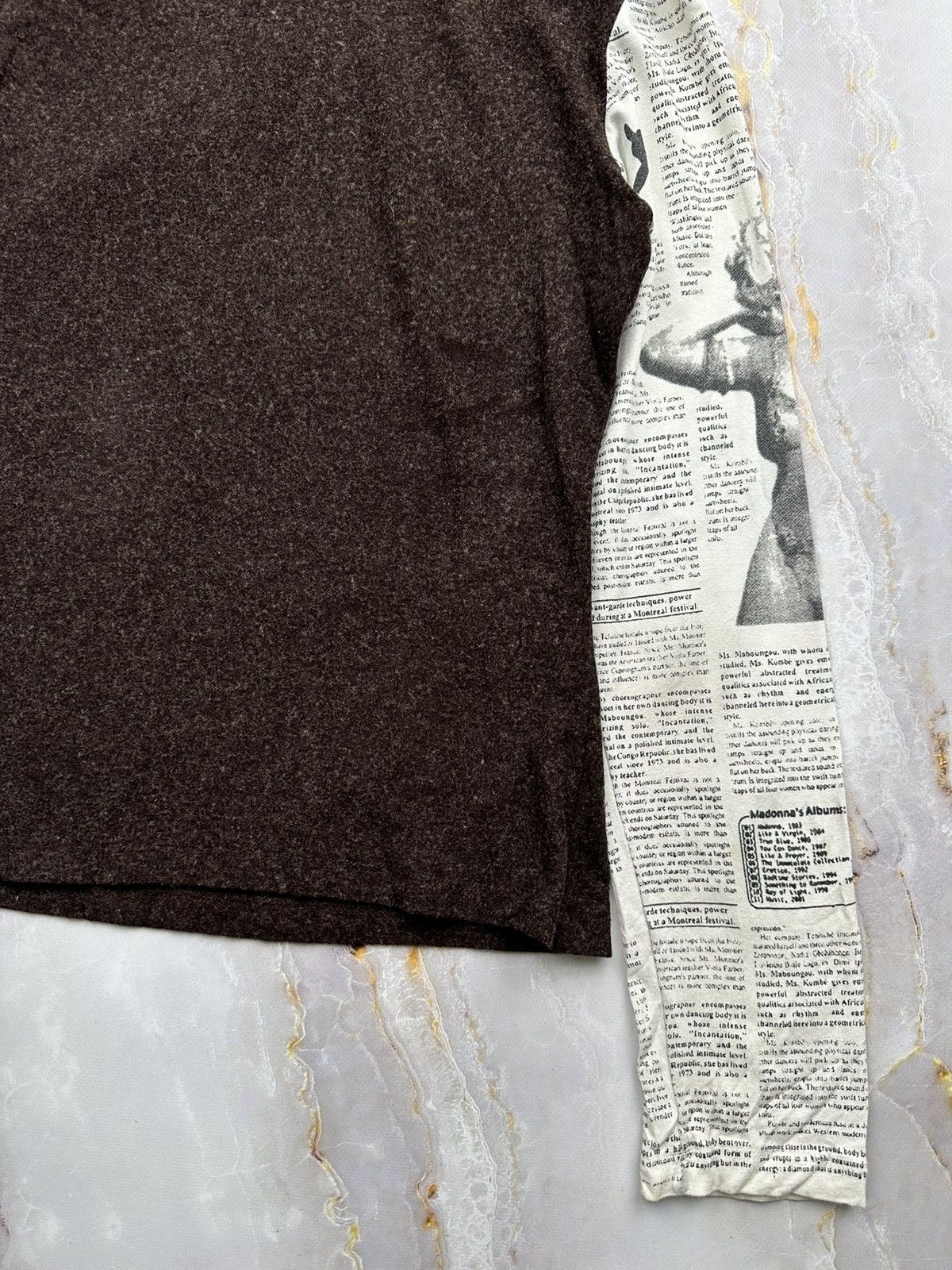 Japanese Brand Vintage Long Sleeve Newspaper Print Size S / US 4 / IT 40 - 11 Thumbnail