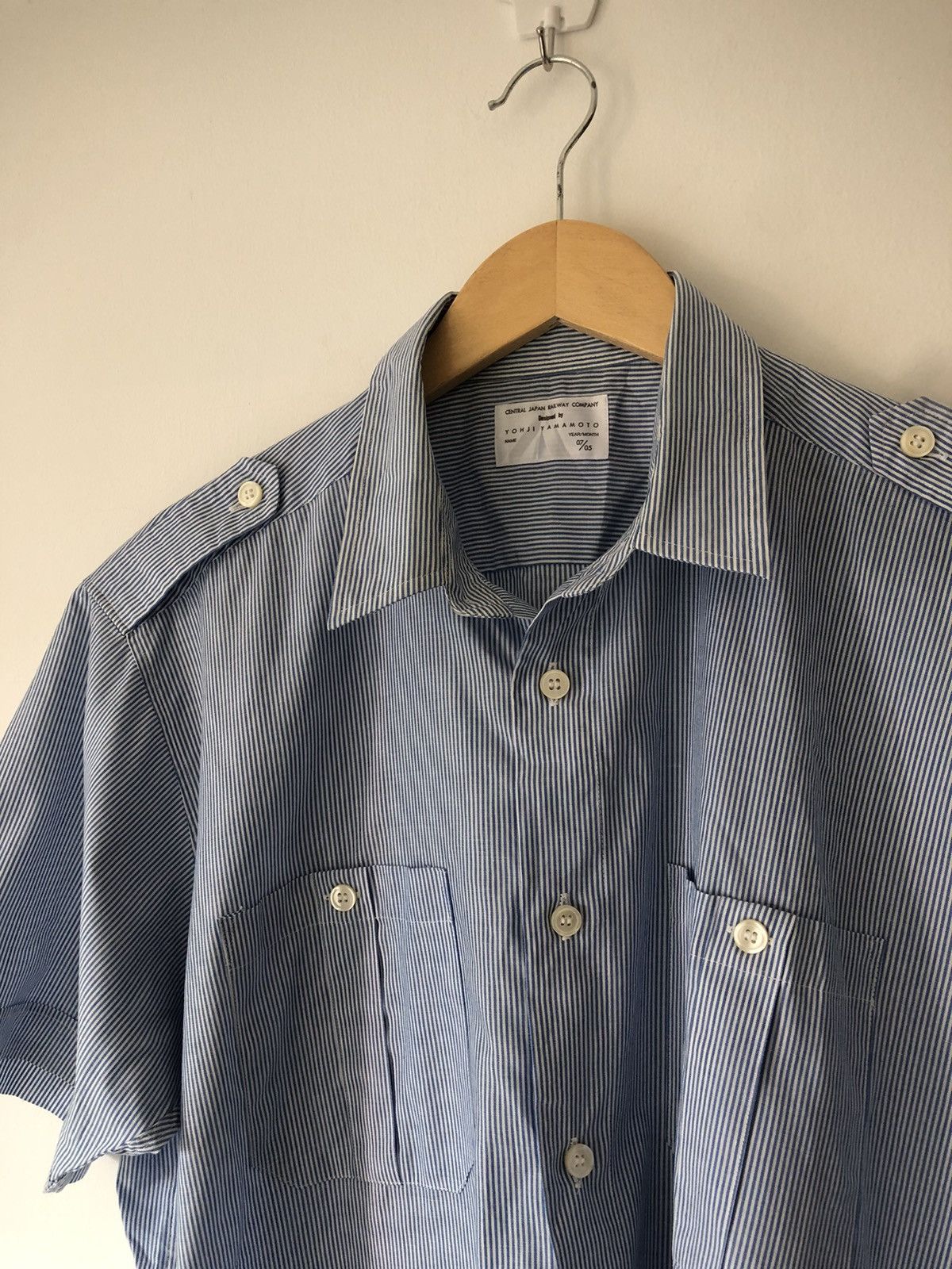 Y's for Men × Yohji Yamamoto Central railway stripes shirt Size US M / EU 48-50 / 2 - 2 Thumbnail