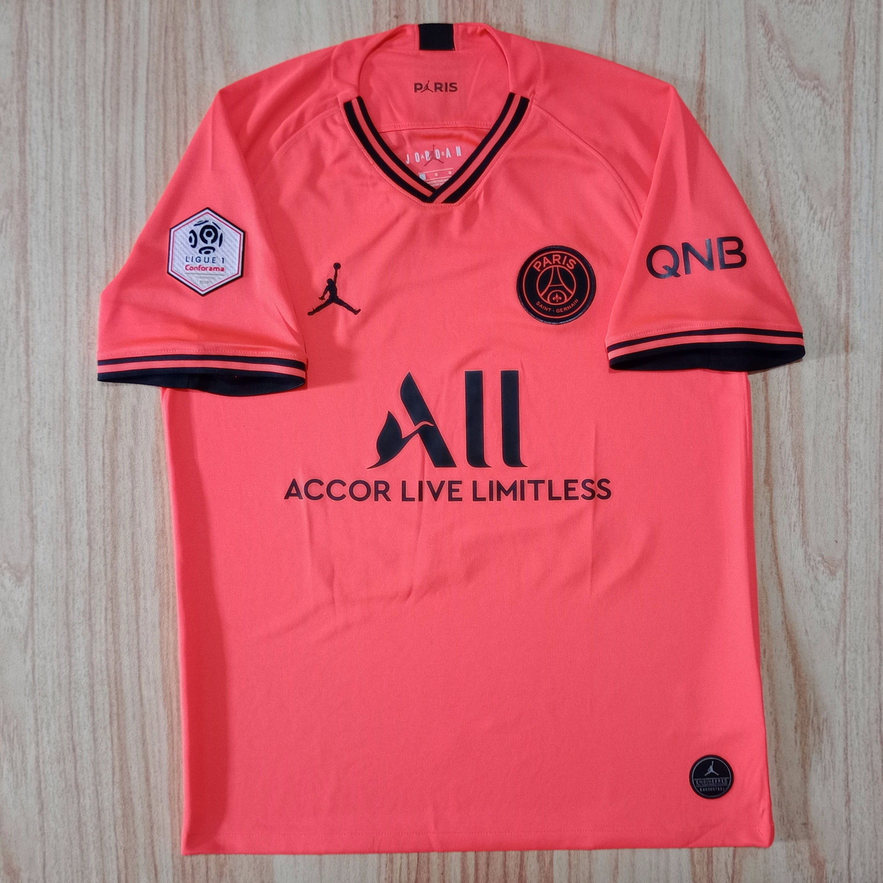 BLOKE Jordan Brand Soccer Jersey PSG Jordan 2019 2020 Away Jersey Neymar 10 Grailed