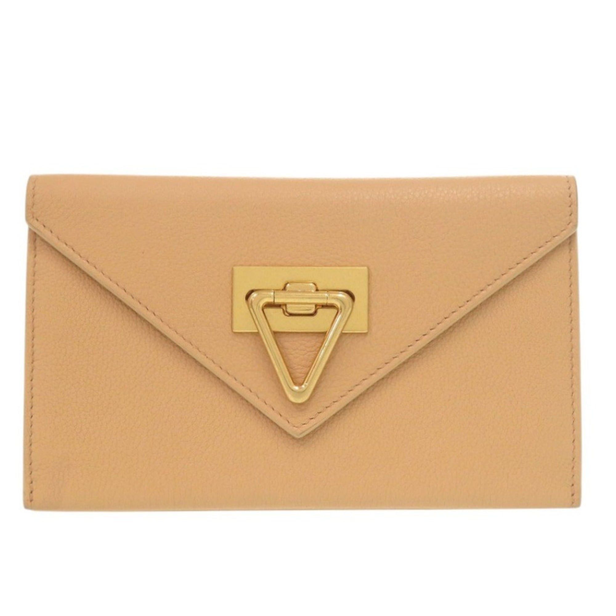 Bottega Veneta Excellent condition Bottega Veneta leather beige long wallet 1321BOTTEGAVENETA Size ONE SIZE - 1 Thumbnail