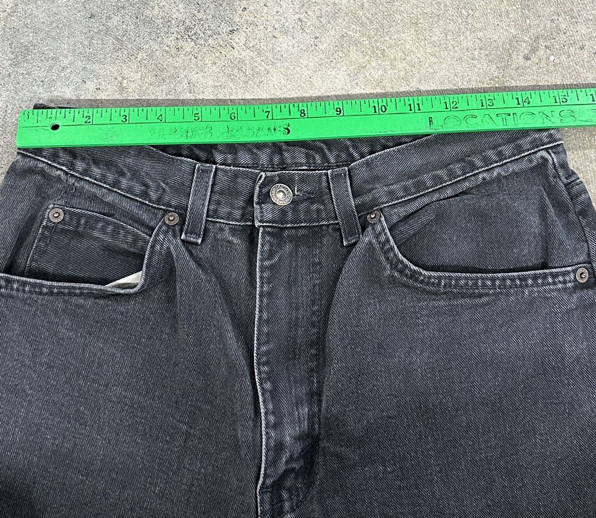 Levi's × Vintage Vintage 90s Levi’s Orange Tab Denim Black Jeans Size US 32 / EU 48 - 11 Thumbnail