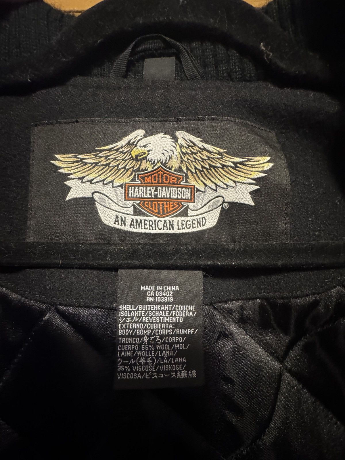 Harley Davidson × Vintage 2007 Harley Davidson Varsity Jacket XXXL Size US XXL / EU 58 / 5 - 5 Thumbnail