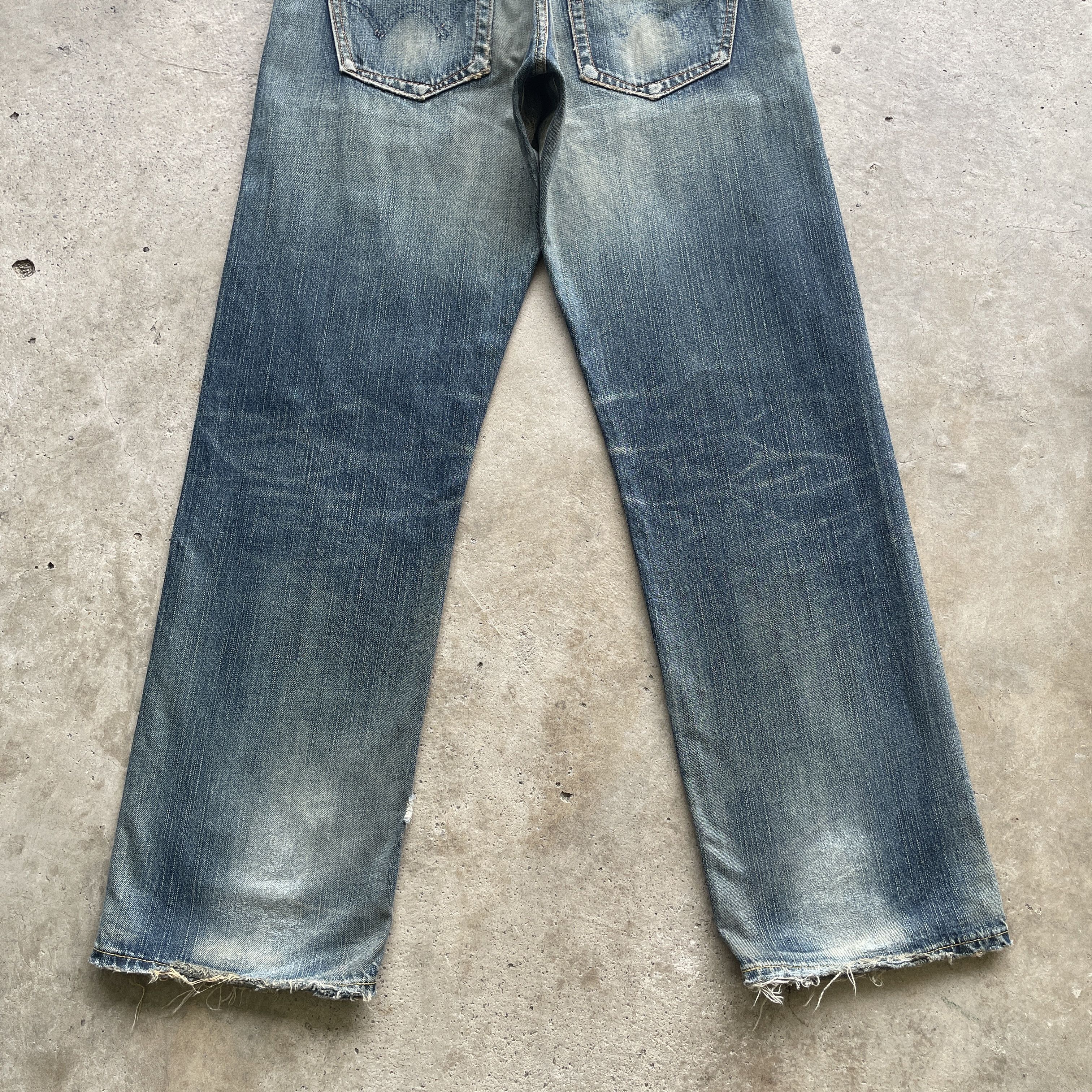 Japanese Brand W34 VINTAGE EDWIN 504 MUDWASH FADED DISTRESSED JEANS PANTS Size US 34 / EU 50 - 10 Thumbnail