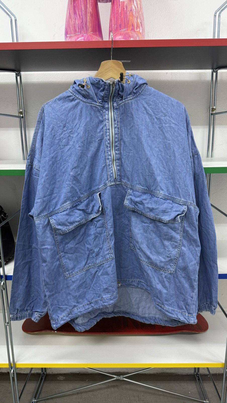 GU × Japanese Brand GU Japan Denim Double Pocket Anorak Size US L / EU 52-54 / 3 - 2 Thumbnail