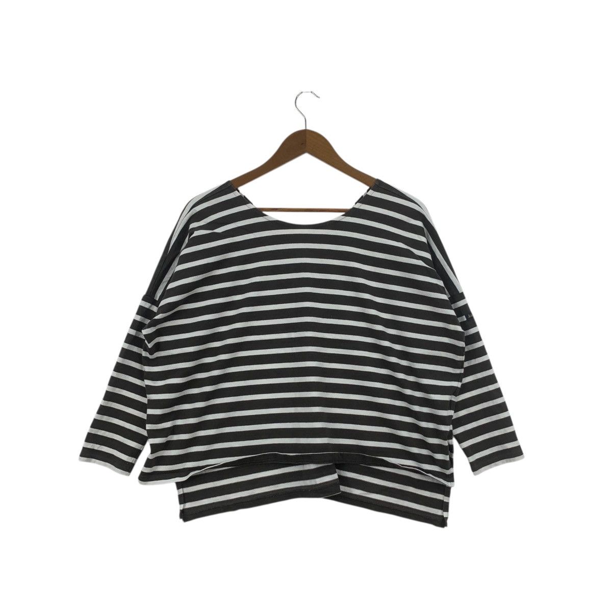Other Vintage LE MINOR Made In France Baggy Striped Tee Shirt Top Size XL / US 12-14 / IT 48-50 - 4 Thumbnail