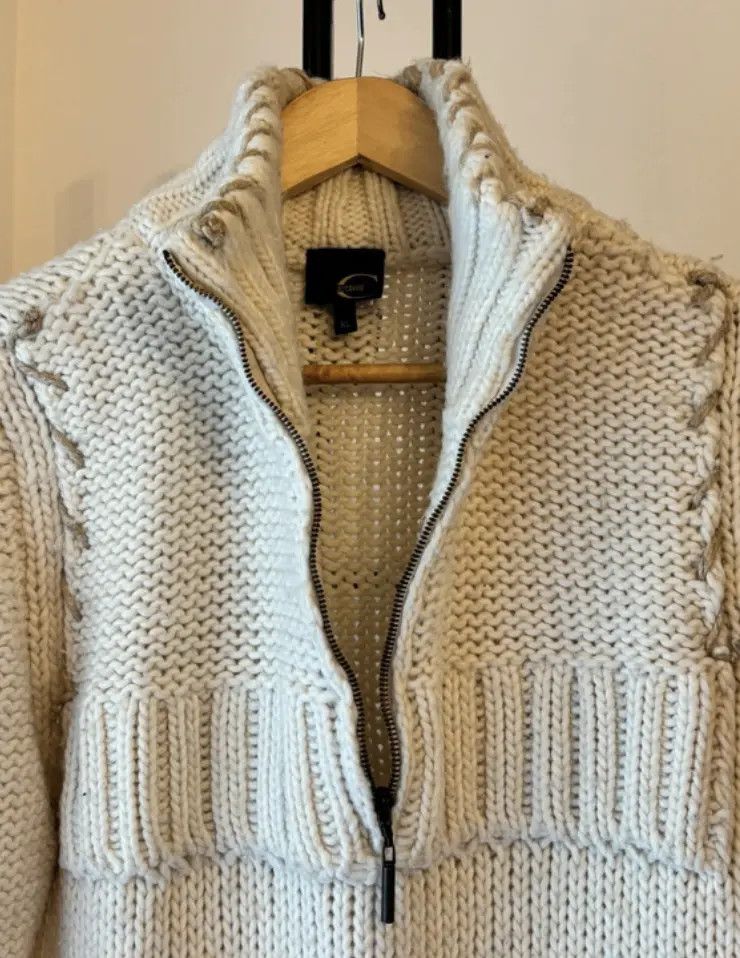 Just Cavalli Roberto Cavalli Pullover Jumper Knit Haf Zip Sweater EX0217 Size US XL / EU 56 / 4 - 2 Thumbnail