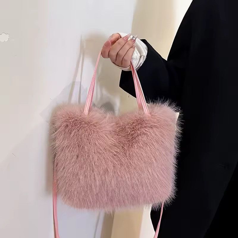 Other Streetwear Designer Faux Fur Fluffy Cartoon Crossbody Bag Size ONE SIZE - 3 Thumbnail