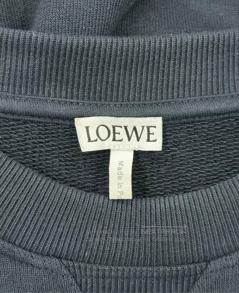 Loewe Loewe Navy Blue Embroidered Letter Logo Sweatshirt Size M / US 6-8 / IT 42-44 - 3 Thumbnail