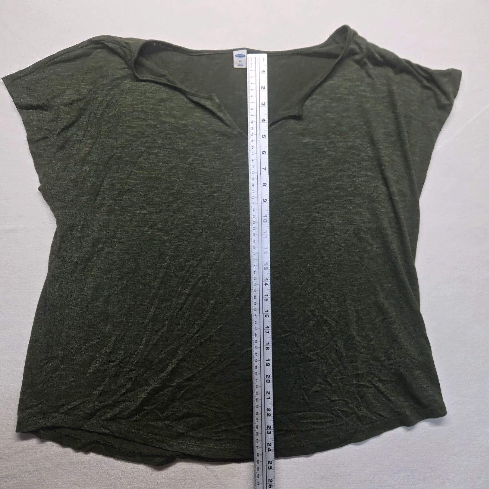 Old Navy Old Navy Shirt Adult Women 2XL Green Solid Tee Shirt XXL Size XXL / US 16-18 / IT 52-54 - 4 Thumbnail