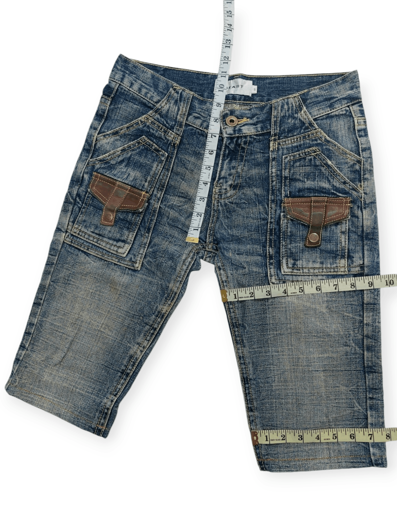 Japanese Brand Beast Leather Strip Multipocket Short Pant Size US 30 / EU 46 - 21 Thumbnail