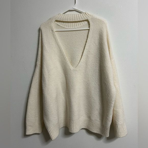 Oak + Fort Oak + Fort Chunky Open Back Knit Sweater Size S / US 4 / IT 40 - 2 Thumbnail