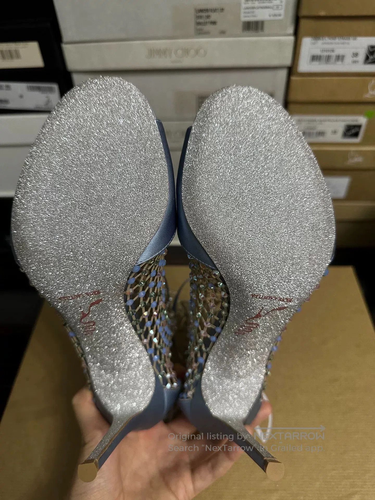 Rene Caovilla Rene Caovilla Crystal Embellished Heels. Size US 8 / IT 38 - 7 Thumbnail