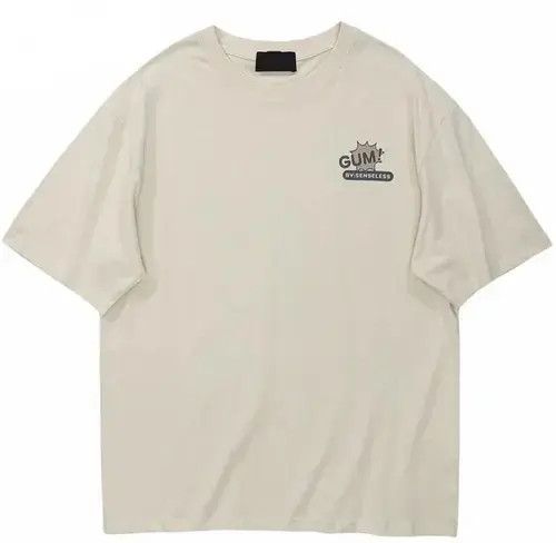 Other Japanese Style Beige Printed T-shirt Tee Short Sleeve Size US M / EU 48-50 / 2 - 2 Thumbnail