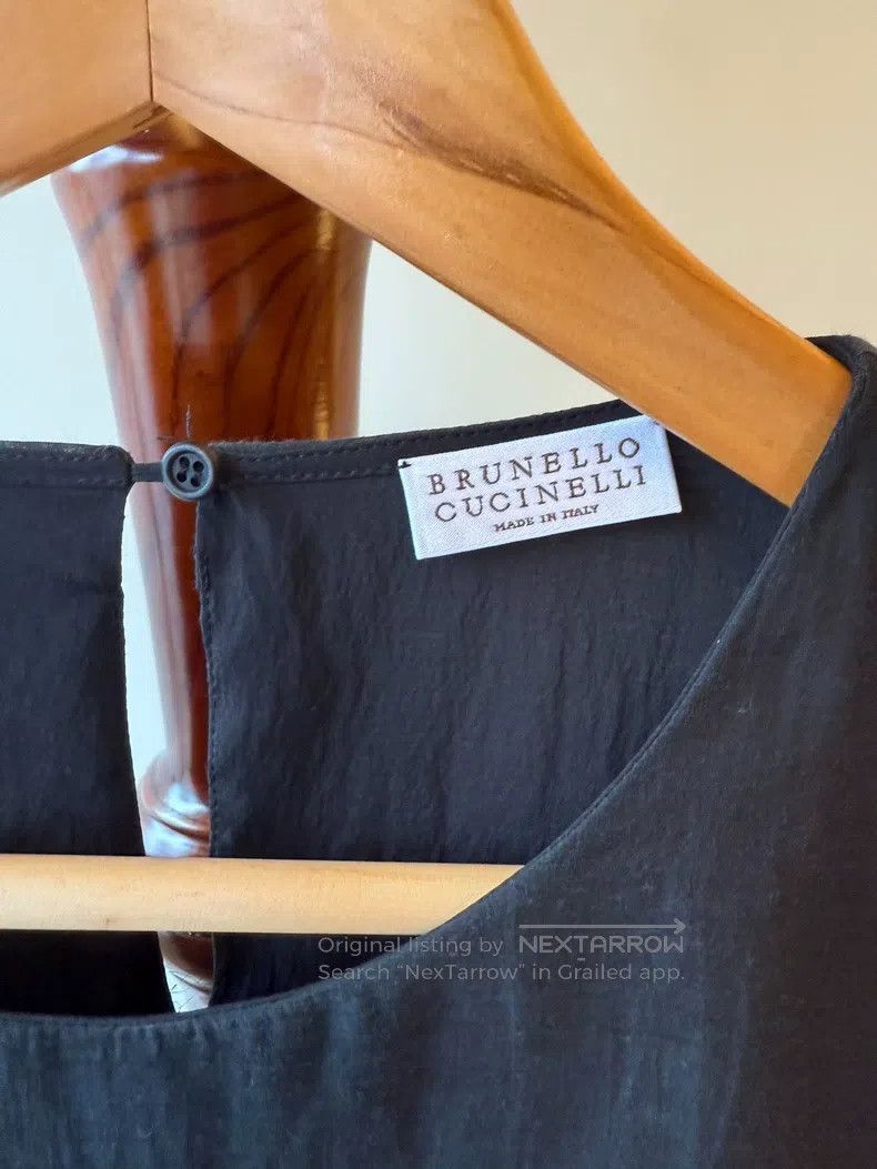 Brunello Cucinelli Brunello Cucinelli Sleeveless Design Women's Top Size M / US 6-8 / IT 42-44 - 3 Thumbnail