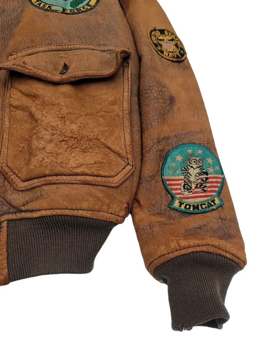 Avirex Vtg 80s Avirex Type G-1 Leather Flight Jacket Top Gun Patch Size US M / EU 48-50 / 2 - 7 Thumbnail
